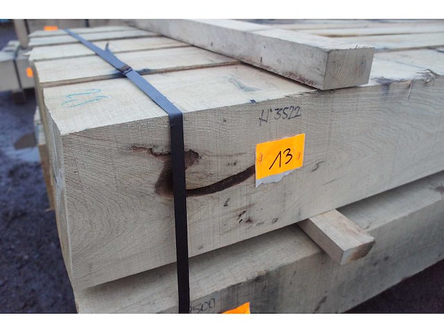0,50 m³ eiken balken 200x200 - afbeelding 2 van  4