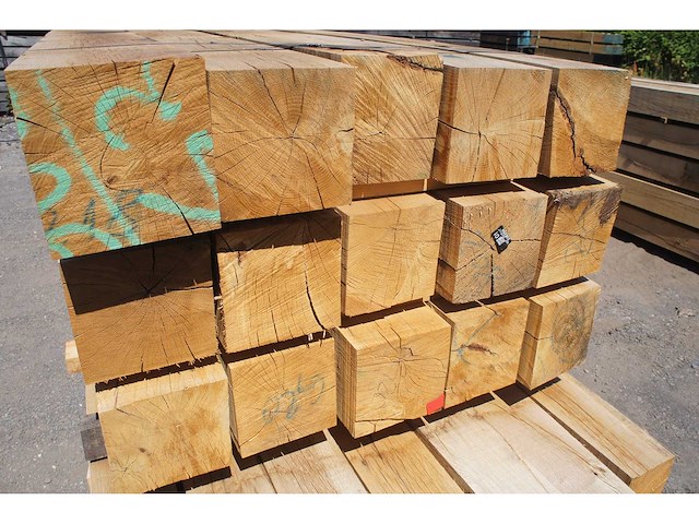 0,50 m³ eiken balken 200x200 - afbeelding 5 van  5