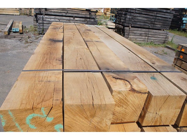 0,50 m³ eiken balken 200x200 - afbeelding 4 van  5