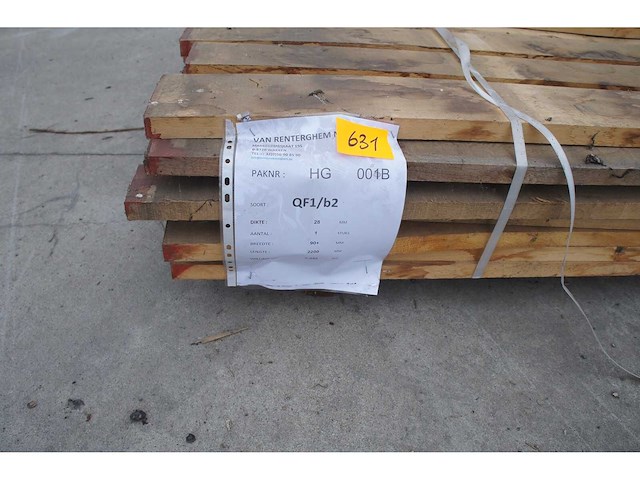 0,54 m³ eiken planken 28mm variabele breedtes - afbeelding 2 van  4