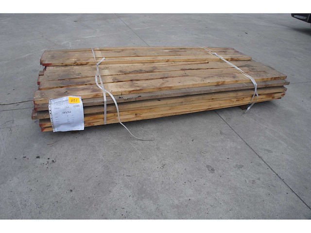 0,54 m³ eiken planken 28mm variabele breedtes - afbeelding 1 van  4