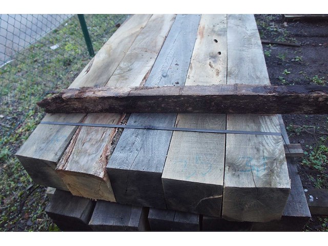 0,60 m³ eiken balken 200x200 - afbeelding 4 van  7