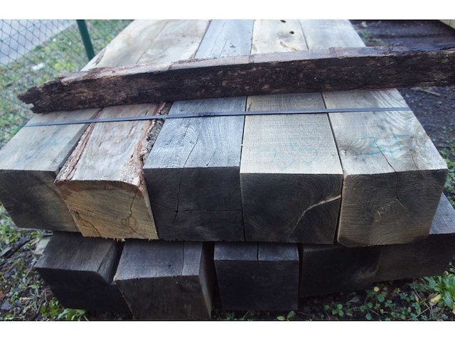 0,60 m³ eiken balken 200x200 - afbeelding 5 van  7