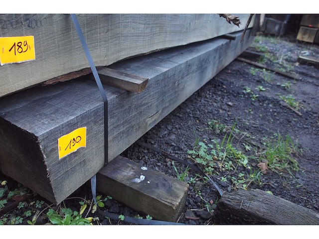 0,60 m³ eiken balken 200x200 - afbeelding 1 van  4