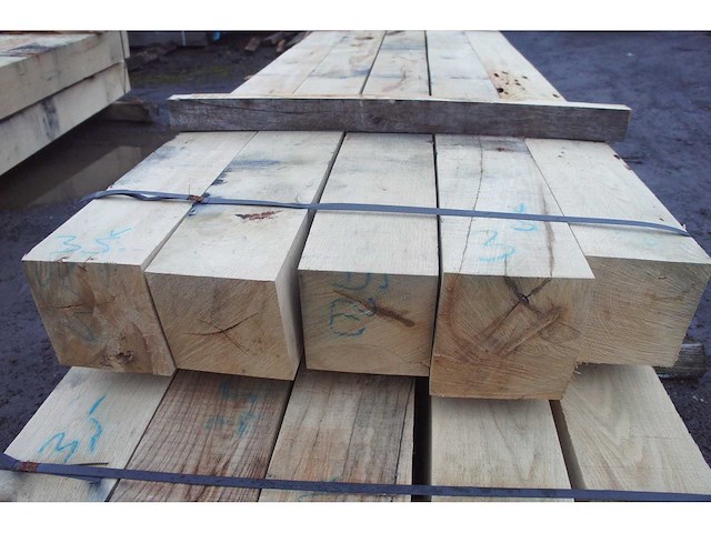 0,60 m³ eiken balken 200x200 - afbeelding 5 van  5