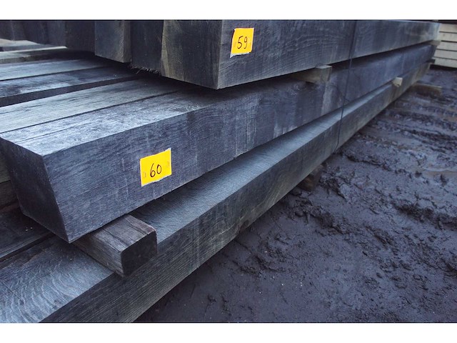 0,61 m³ eiken balken 150x150 - afbeelding 2 van  5