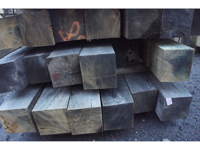0,61 m³ eiken balken 150x150 - afbeelding 4 van  5