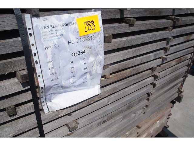 0,62 m³ eiken planken 30mm rustiek - afbeelding 2 van  4