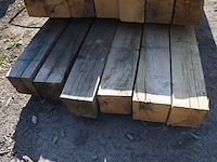 0,63 m³ eiken balken 150x150 - afbeelding 2 van  3