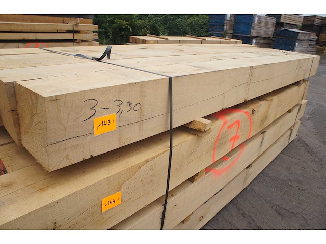 0,63 m³ eiken balken 200x200 - afbeelding 2 van  5