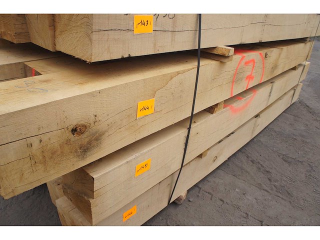 0,63 m³ eiken balken 200x200 - afbeelding 2 van  4