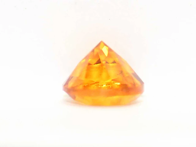 0,64ct. ronde goudkleurige citrien-edelsteen - afbeelding 6 van  7