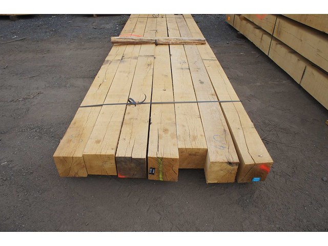 0,65 m³ eiken balken 150x150 - afbeelding 4 van  4
