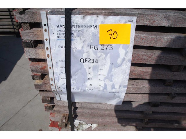 0,65 m³ eiken planken 30mm rustiek - afbeelding 1 van  1