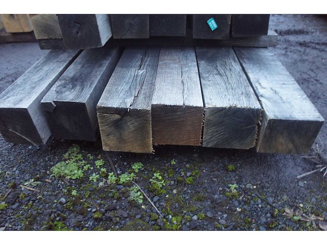 0,68 m³ eiken balken 150x150 - afbeelding 3 van  5