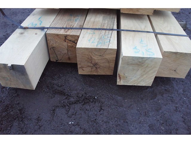 0,71 m³ eiken balken 200x200 - afbeelding 4 van  4