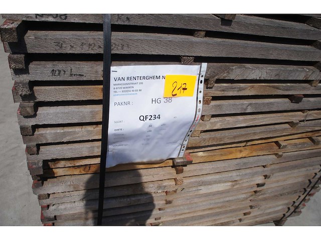 0,72 m³ eiken planken 30mm rustiek - afbeelding 2 van  4