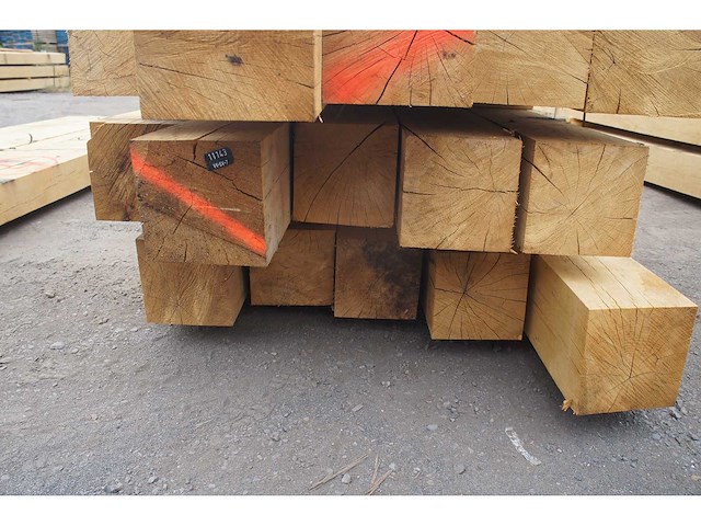 0,74 m³ eiken balken 200x200 - afbeelding 2 van  3