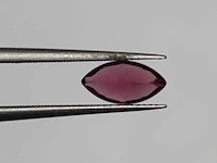 0,75 ct. marquise vorm frambeis - rodoliet-edelsteen - afbeelding 12 van  12