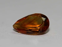 0,75 ct. peervormige gouden -citrien-edelsteen - afbeelding 1 van  10