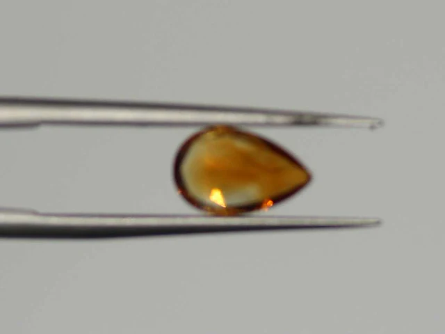 0,75 ct. peervormige gouden -citrien-edelsteen - afbeelding 7 van  10