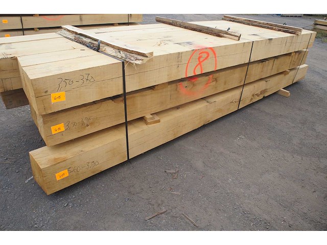 0,75 m³ eiken balken 200x200 - afbeelding 1 van  4