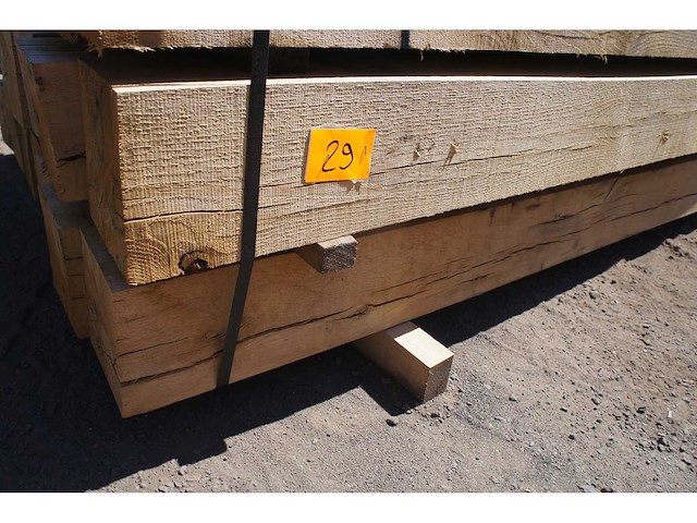 0,79 m³ eiken balken 150x150 - afbeelding 2 van  5