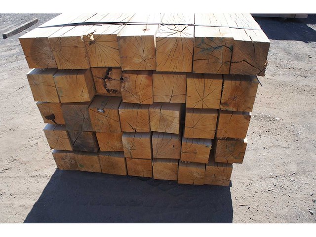 0,79 m³ eiken balken 150x150 - afbeelding 3 van  5