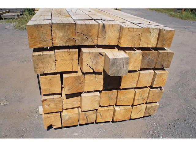 0,79 m³ eiken balken 150x150 - afbeelding 5 van  5