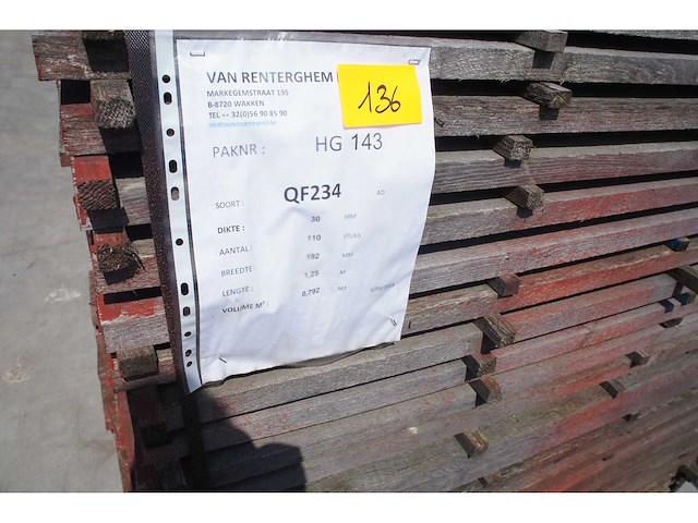 0,79 m³ eiken planken 30mm rustiek - afbeelding 2 van  4