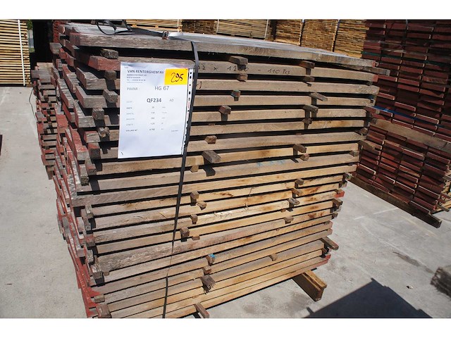0,79 m³ eiken planken 30mm rustiek - afbeelding 1 van  4