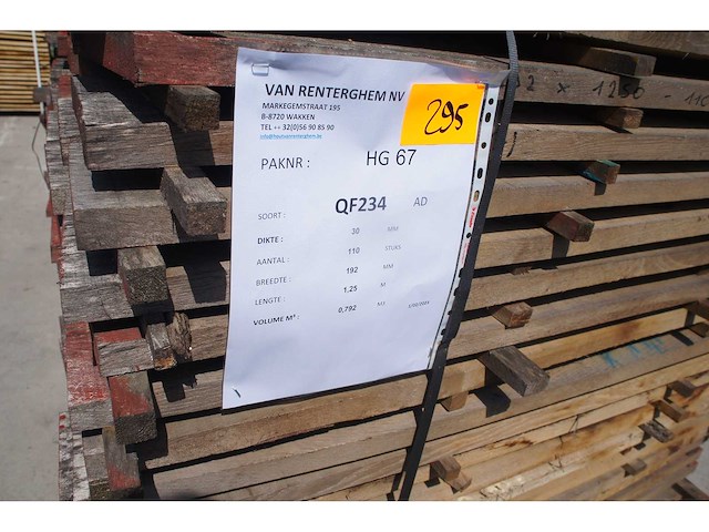 0,79 m³ eiken planken 30mm rustiek - afbeelding 2 van  4