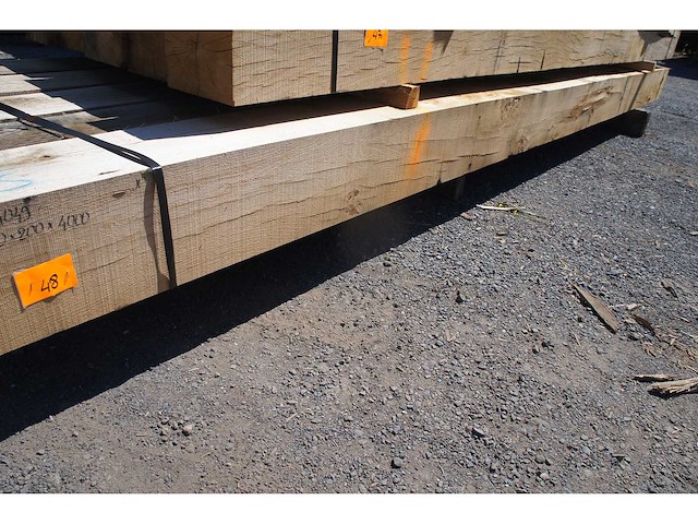 0,80 m³ eiken balken 200x200 - afbeelding 2 van  5