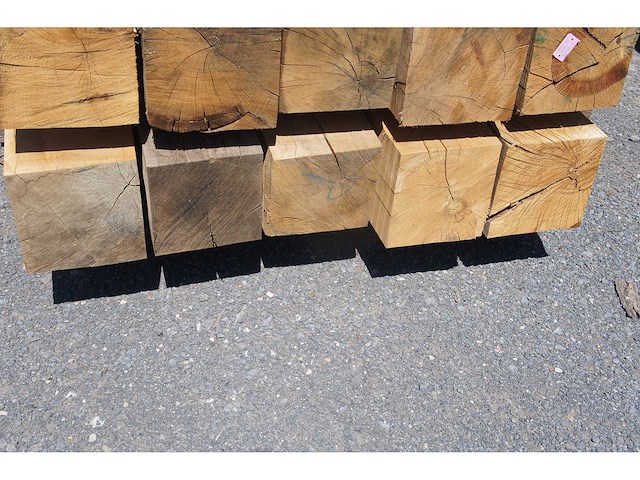 0,80 m³ eiken balken 200x200 - afbeelding 5 van  5