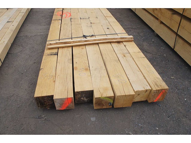 0,83 m³ eiken balken 150x150 - afbeelding 4 van  4