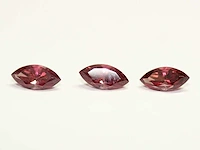 0,84 ct. marquise-vorm roze rozenkleur rodoliet-edelsteen - afbeelding 1 van  6