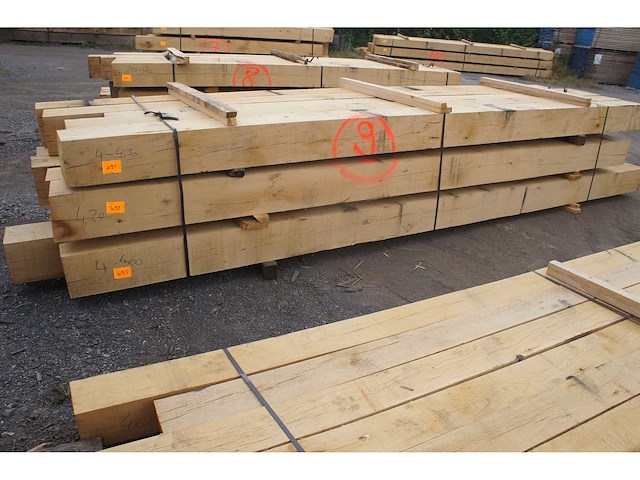 0,84 m³ eiken balken 200x200 - afbeelding 1 van  5