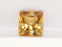 0,90 ct. vierkante vorm saffraan coulor citrien-edelsteen - afbeelding 5 van  6