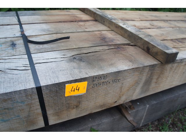 0,90 m³ eiken balken 200x200 - afbeelding 2 van  5