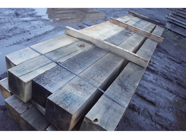 0,90 m³ eiken balken 200x200 - afbeelding 3 van  5