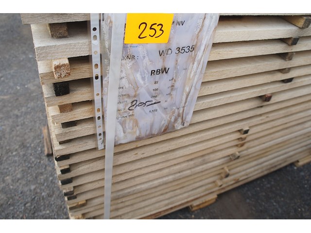 0,90 m³ eiken planken 22mm - afbeelding 2 van  4