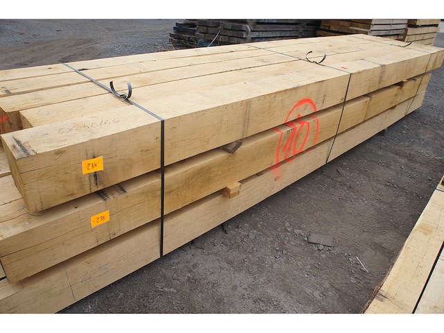 0,91 m³ eiken balken 200x200 - afbeelding 2 van  4