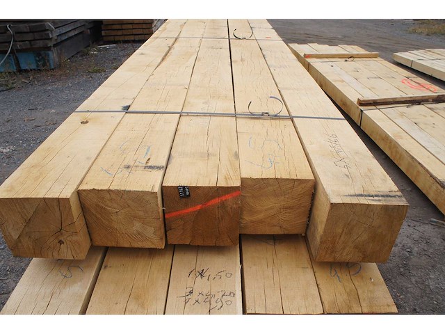 0,91 m³ eiken balken 200x200 - afbeelding 3 van  4