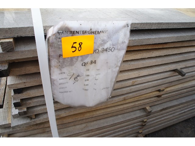 0,93 m³ eiken planken 22mm - afbeelding 2 van  4