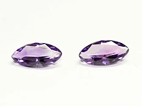 0,96 ct. marquise-vorm violette kleur amethist-edelsteen - afbeelding 1 van  5