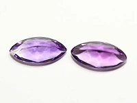 0,96 ct. marquise-vorm violette kleur amethist-edelsteen - afbeelding 5 van  5