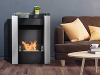 0,9l brander bioethanol open haard met gehard glazen opslagbak - afbeelding 1 van  9