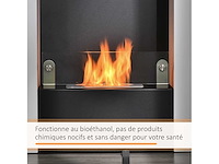 0,9l brander bioethanol open haard met gehard glazen opslagbak - afbeelding 5 van  9