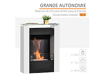 0,9l brander bioethanol open haard met gehard glazen opslagbak - afbeelding 8 van  9