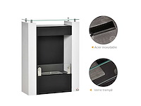 0,9l brander bioethanol open haard met gehard glazen opslagbak - afbeelding 9 van  9